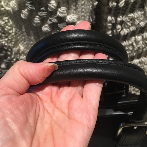 🎀 COLE HAAN Black PEBBLED LEATHER TOTE BAG (NWT) - Picture 7 of 16